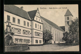 AK Buchau, Rats-Kirche Und Schloss  - Bad Buchau