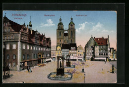 AK Wittenberg, Rathaus, Marktplatz Und Stadtkirche  - Wittenberg