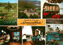 73758053 Schwabthal Gasthof-Pension Sonnenblick Teilansichten M. Hallenbad U. Ba - Staffelstein