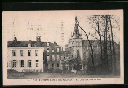 CPA Marcq, Institution Libre De Marcq - La Chapelle, Vue Du Parc  - Otros & Sin Clasificación