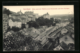 AK Karlsbad, Blick Anch Der Mühlbrunnen-Kolonnade Und Dem Kurhaus  - Czech Republic