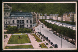 AK Karlsbad, Theaterplatz  - Czech Republic