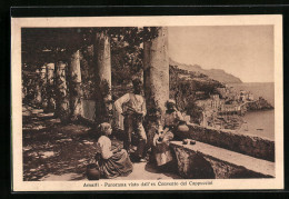 Cartolina Amalfi, Panorama Visto Dall`ex Convento Dei Cappuccini  - Otros & Sin Clasificación