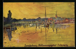 AK Sonderburg, Abstimmungsgebeit Schleswig, Panorama  - Denemarken