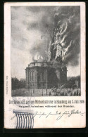 AK Hamburg-Neustadt, Brand Der Grossen Michaeliskirche 1906  - Mitte