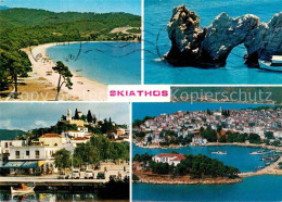 72662457 Skiathos Strand Felsenbruecke Panorama Skiathos - Greece