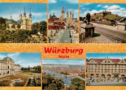 72662055 Wuerzburg Schloss Park Gesamtansicht  Wuerzburg - Würzburg