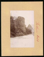 Fotografie Brück & Sohn Meissen, Ansicht Geithain, Partie An Der Alten Stadtmauer Mit Blick In Den Ort  - Places