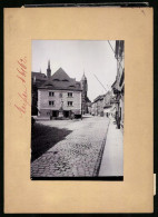 Fotografie Brück & Sohn Meissen, Ansicht Meissen I. Sa., Leipziger Strasse Mit Stadttheater Und Theaterplatz, Geschä  - Places