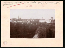 Fotografie Brück & Sohn Meissen, Ansicht Waldenburg I. Sa., Teilansicht Der Stadt Mit Fürstl. Schloss  - Places