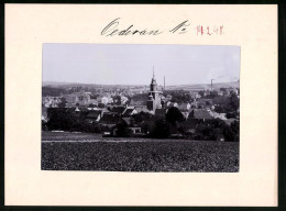 Fotografie Brück & Sohn Meissen, Ansicht Oederan I. Sa., Panoramaansicht Der Stadt Mit St. Marienkirche  - Places