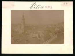 Fotografie Brück & Sohn Meissen, Ansicht Bilin, Blick Auf Die Stadt Vom Schloss Aus Gesehen  - Places
