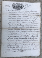DOUBLE PAGE Année 1791 Pour Joseph DETRUCHE De LUCINGE ( LUCINGES 74 ) Fait à BONNE ( BONNEVILLE 74) HAUTE SAVOIE - Documenti Storici