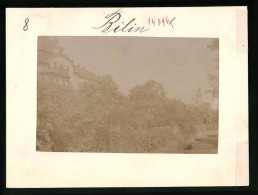 Fotografie Brück & Sohn Meissen, Ansicht Bilin, Partie An Der Biela Mit Blick Zur Kirche  - Places