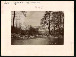 Fotografie Brück & Sohn Meissen, Ansicht Karlsbad, Blick Vom Fluss Auf Das Hotel Imperial  - Places