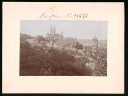 Fotografie Brück & Sohn Meissen, Ansicht Meissen I. Sa., Blick Auf Die Albrechtsburg Und Dom, Turm Der Frauenkirche  - Orte