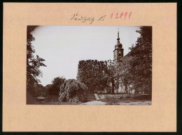 Fotografie Brück & Sohn Meissen, Ansicht Seusslitz A. Elbe, Partie Am Schloss Seusslitz  - Places