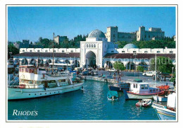 72661163 Rhodos Rhodes Aegaeis Hafenpartie Schloss  - Grèce