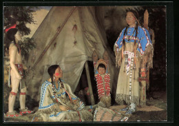 AK Radebeul, Karl-May-Museum, Prärie-Indianer Um 1890  - Writers