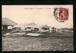 CPA Camp-de-Mailly, Parc D`Aviation, Les Hangars  - Mailly-le-Camp