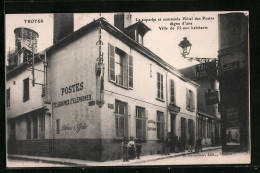 CPA Troyes, Le Superbe Et Commode Hotel Des Postes Digne D'une Ville De 53000 Habitants  - Troyes