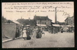 CPA Romilly-sur-Seine, Le Marché  - Romilly-sur-Seine