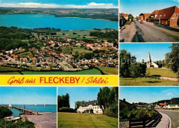 72654799 Fleckeby Fliegeraufnahme Steg Kirche Fleckeby - Other & Unclassified