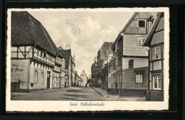 AK Soest, Osthofenstrasse Mit Fachwerk  - Soest