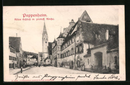 AK Pappenheim, Altes Schloss Mit Protestantischer Kirche  - Pappenheim
