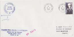 'TAAF Lettre Marion Dufresne MArtin De Vivies ST Paul 10 10 1980 Pour Malzeville Amiral D''Entrecosteaux' - Storia Postale