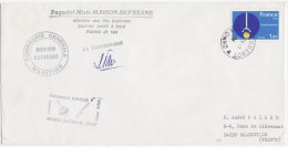 TAAF Lettre Marion Dufresne 24 7 1981 Campagne Sinode Ocean Indien Pour Rue De Libremont Malzeville - Storia Postale