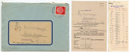 Germany 1940 Cover W/ Letter & Invoice; Bruchmühlen (Kr. Herford) - Spar- Und Darlehnskasse, Riemsloh; 12pf. Hindenburg - Brieven En Documenten