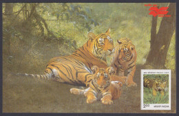 Inde India 2006 Mint Postcard Wildlife Of Rajasthan, Tiger, Tigers, Wild Animal, Animals, Wild Life - Indien