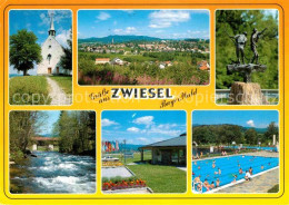 72653680 Zwiesel Niederbayern Kirchen Freibad Flusspartie Zwiesel - Zwiesel