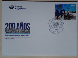 Argentine - Enveloppe Premier Jour, Thème 200 Ans De La Police De Buenos Aires (2021) - Nuevos