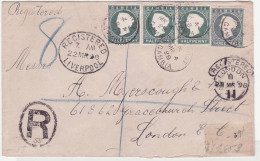 Gambia Registered Cover To Myerscough London 22 MR 98 3p + 3 * 1/2p - Gambia (...-1964)