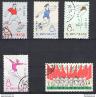 1963 CINA - Michel N. 903-13 - Sport - 5 Valori - Usati - Andere & Zonder Classificatie