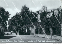 Bu108 Cartolina Castell'arquato I Giardini E Il Viale Della Rimembranza Piacenza - Piacenza