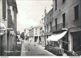 Ar134 Cartolina Fusignano Corso Emaldi Pieghe Provincia Di Ravenna - Ravenna