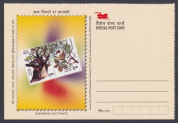 Inde India 2006 Mint Postcard Parijat Tree, Barabanki, UPhilex Philatelic Exhibition - Indien