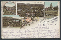 Lithographie Friedrichroda, Ortsansicht Mit Villen Am Herzogsweg  - Friedrichroda