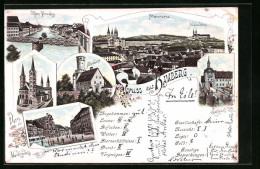 Lithographie Bamberg, Klein-Venedig, Panorama, Altenburg  - Bamberg