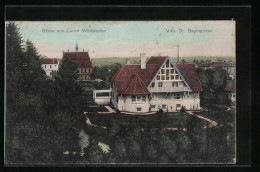 AK Wörishofen, Villa Dr. Baumgarten Aus Der Vogelschau  - Bad Wörishofen