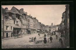 CPA Lisieux, Le Marche Aux Legumes, Place Gambella  - Lisieux