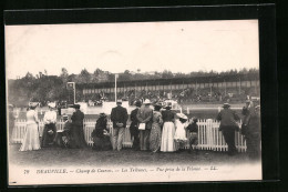 CPA Deauville, Champ De Courses, Les Tribunes, Vue Prise De La Pelouse  - Deauville