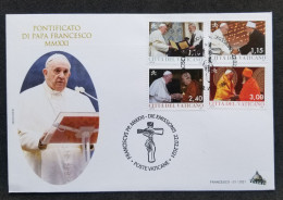 Vatican Interfaith Dialogue Efforts Of Pope Francis 2021 (FDC) - Cartas & Documentos