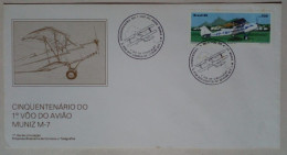 Brésil - Enveloppe Premier Jour D'émission, Thème Avions (1985) - Flugzeuge