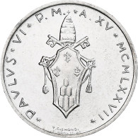 Vatican, Paul VI, 1 Lire, 1977 - Anno XV, Rome, Aluminium, SPL+, KM:116 - Vaticano (Ciudad Del)