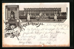 Vorläufer-Lithographie Herrenchiemsee, 1895, Pfauenvase Im Vestibul  - Andere & Zonder Classificatie