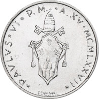 Vatican, Paul VI, 5 Lire, 1977 - Anno XV, Rome, Aluminium, SPL+, KM:118 - Vaticano